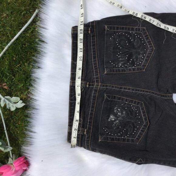 Nine West Size 6 Dark Straight Leg Black Jeans 27 - Picture 8 of 8